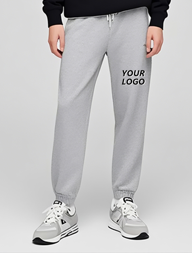 Großhandel Warme Baumwolle Fleeced 350GSM Heavyweight Daily Street Wear Straight Jogger Pants