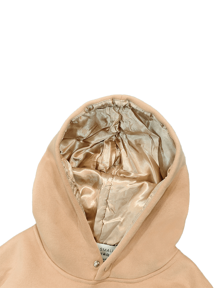 Hoodie mit individuellem Satin-Design und Seidenfutter im Innenpullover