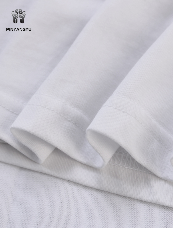 Rundhalsausschnitt, mehrfarbiges T-Shirt, schweres T-Shirt mit individuellem Logo