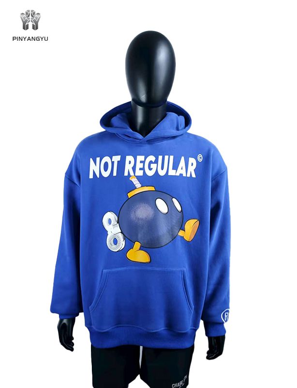 Kapuzenpullover mit Siebdruck und farbenfrohem Logodesign
