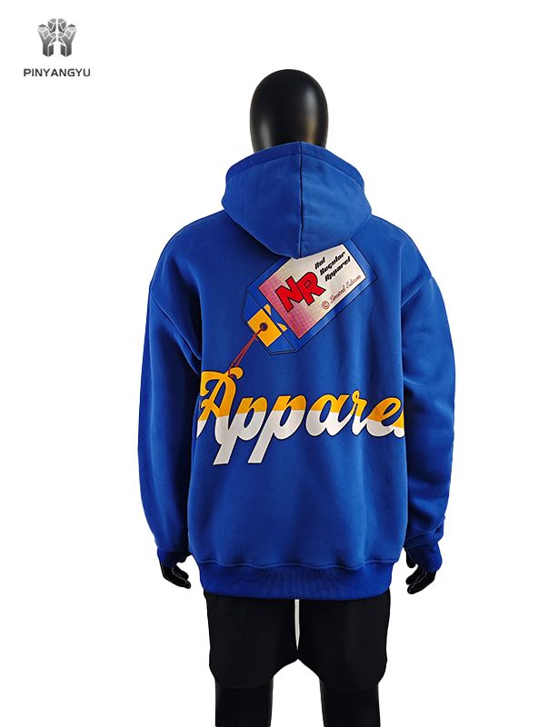 Kapuzenpullover mit Siebdruck und farbenfrohem Logodesign
