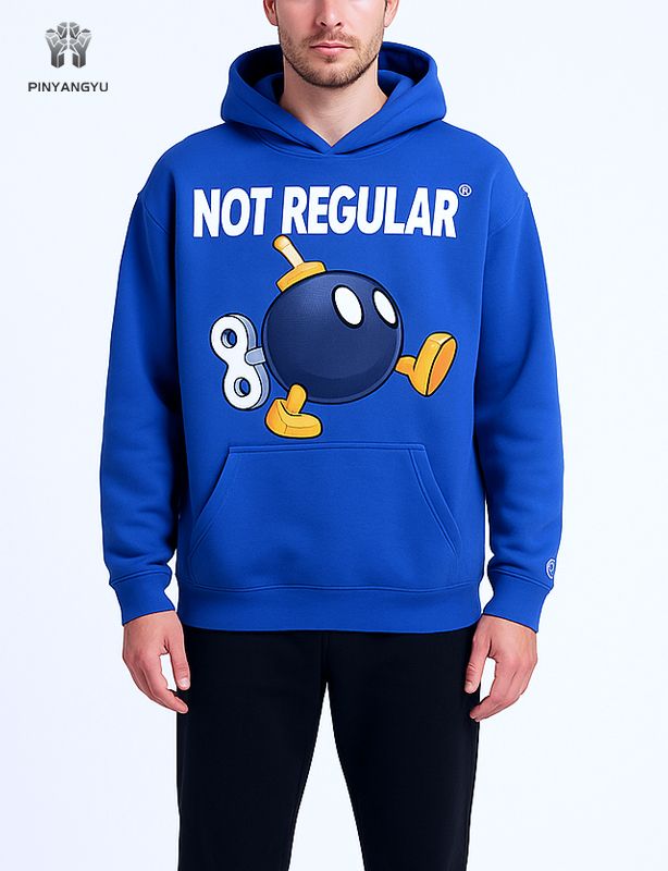 Kapuzenpullover mit Siebdruck und farbenfrohem Logodesign
