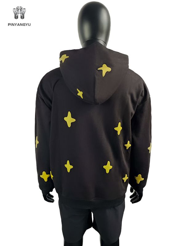 Kapuzenpullover mit Rundum-Puff-Print