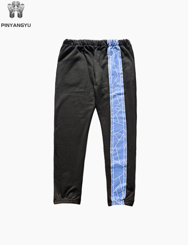 Großhandel Hochwertige benutzerdefinierte Logo Baumwolle Straight Leg Baggy Herren Jogginghose