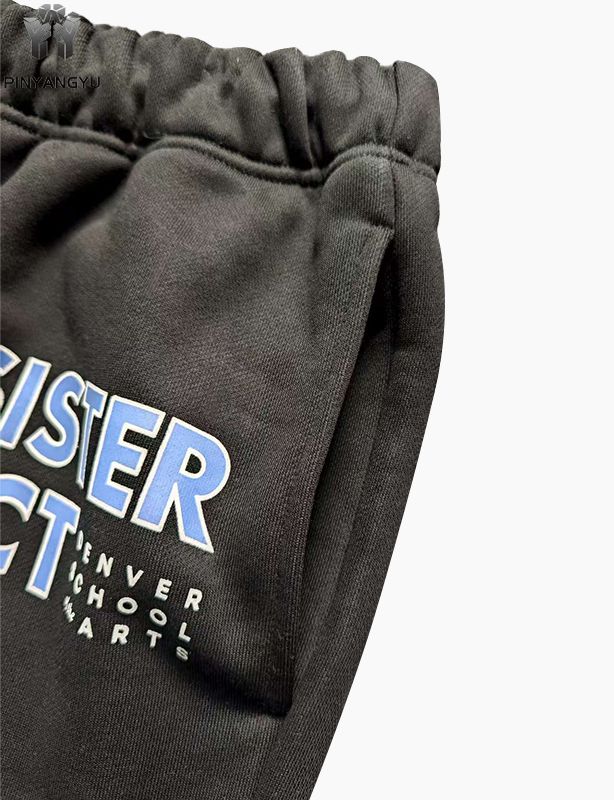 Großhandel Hochwertige benutzerdefinierte Logo Baumwolle Straight Leg Baggy Herren Jogginghose