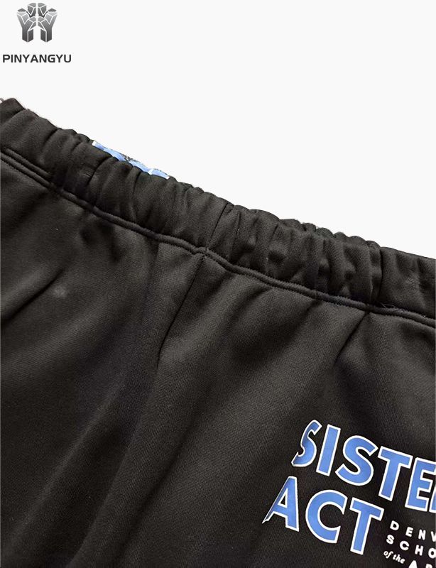 Großhandel Hochwertige benutzerdefinierte Logo Baumwolle Straight Leg Baggy Herren Jogginghose
