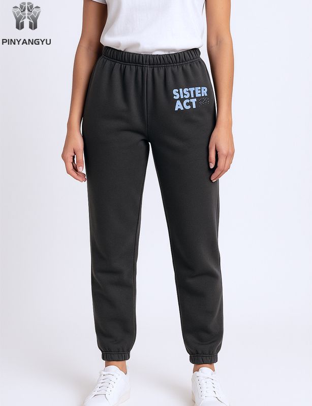 Großhandel Hochwertige benutzerdefinierte Logo Baumwolle Straight Leg Baggy Herren Jogginghose