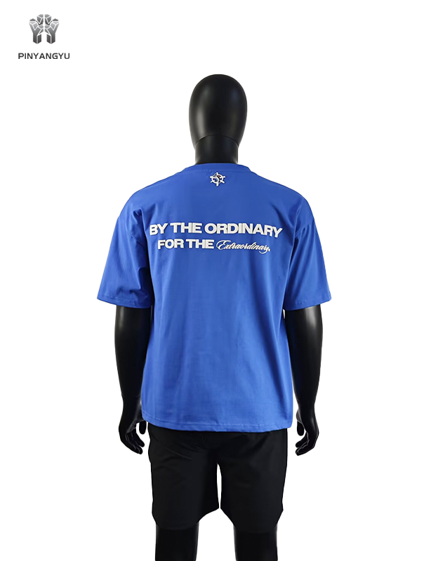 benutzerdefiniertes Puff-Druck-Fitness-T-Shirt für Herren