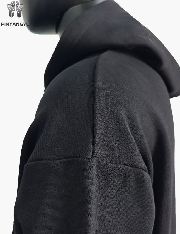 Hoodie mit Patch-Stickerei und Doppelreißverschluss