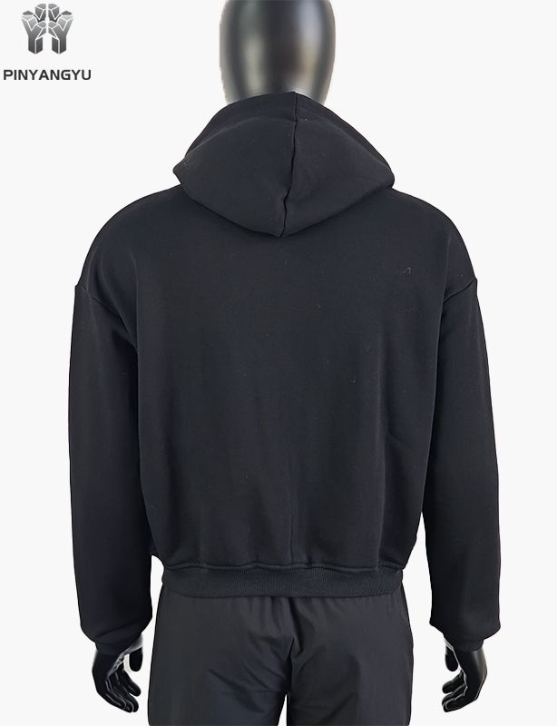 Hoodie mit Patch-Stickerei und Doppelreißverschluss