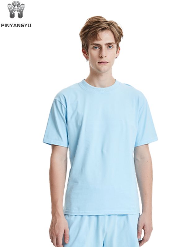 Mehrfarbiges T-Shirt, locker und atmungsaktiv, Herren- und Damenstile können individuell angepasst werden