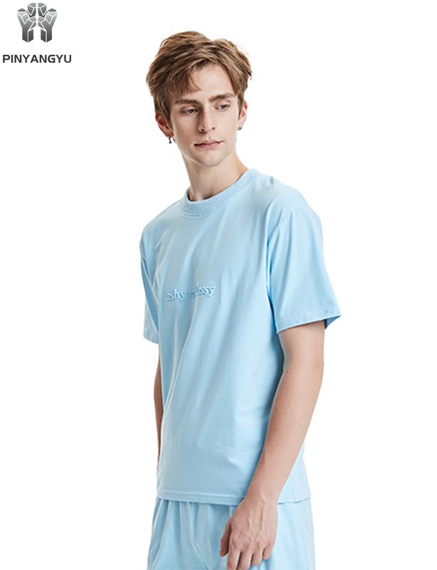 Mehrfarbiges T-Shirt, locker und atmungsaktiv, Herren- und Damenstile können individuell angepasst werden