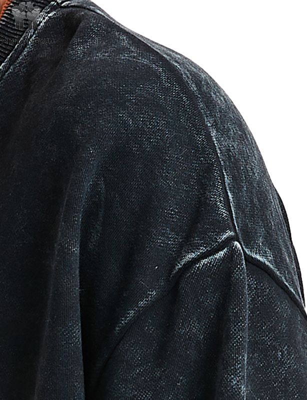 T-Shirt mit Distressed-Waschung und Patchwork-Design